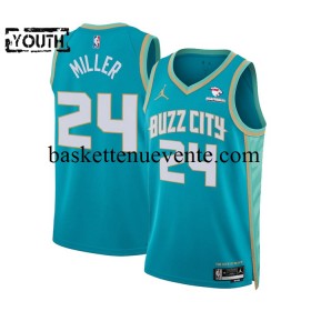 Maillot Basket Charlotte Hornets Brandon Jordan Miller 24 Jordan 2023-2024 City Edition Bleu Swingman - Enfant